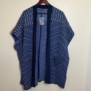 ISAAC Mizrahi Live Cardigan Open Front Sweater Size M/L